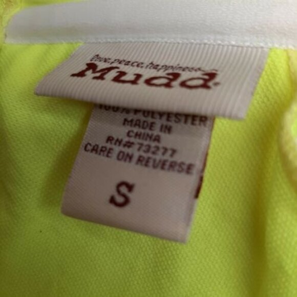 NWT S Mudd Neon Yellow Swimsuit Bathing Suit Separates - TOP ONLY strapless tube - Picture 5 of 9